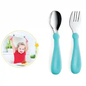  Paslanmaz Çelik Çatal Kaşık Seti 522 Turkuaz