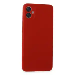 Samsung Galaxy A05 Kılıf First Silikon - Kırmızı