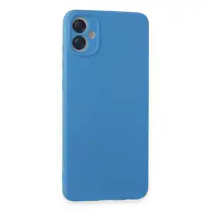 Samsung Galaxy A05 Kılıf First Silikon - Mavi