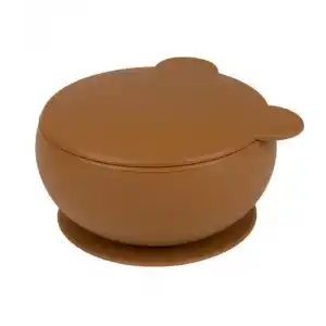 Silikon Kapaklı Kase Woody Brown