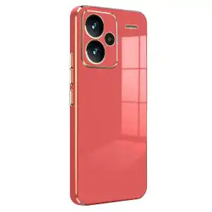 Xiaomi Redmi Note 13 Pro Plus Kılıf Volet Silikon - Kırmızı