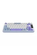 Hawk Gaming HK255 Membrane LCD RGB Kablosuz/Bluetooth Mavi Mor %75 Türkçe Gaming Klavye
