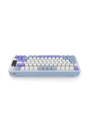 Hawk Gaming HK255 Membrane LCD RGB Kablosuz/Bluetooth Mavi Mor %75 Türkçe Gaming Klavye