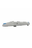 Hawk Gaming HK258 Membrane LCD RGB Kablosuz/Bluetooth Beyaz Mavi Full Türkçe Gaming Klavye