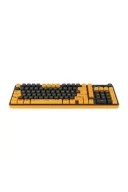 Hawk Gaming HK258 Membrane LCD RGB Kablosuz/Bluetooth Cyber Sarı Siyah Full Türkçe Gaming Klavye