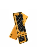 Hawk Gaming HK258 Membrane LCD RGB Kablosuz/Bluetooth Cyber Sarı Siyah Full Türkçe Gaming Klavye