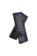 Hawk Gaming HK258 Membrane LCD RGB Kablosuz/Bluetooth Gri Mor Full Türkçe Gaming Klavye