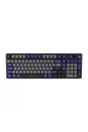 Hawk Gaming HK258 Membrane LCD RGB Kablosuz/Bluetooth Gri Mor Full Türkçe Gaming Klavye
