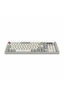 Hawk Gaming HK258 Membrane LCD RGB Kablosuz/Bluetooth Kırmızı Haki Full Türkçe Gaming Klavye