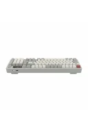 Hawk Gaming HK258 Membrane LCD RGB Kablosuz/Bluetooth Kırmızı Haki Full Türkçe Gaming Klavye