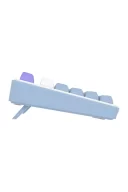 HK255 Membrane LCD RGB Kablosuz/Bluetooth Mavi Mor %75 Türkçe Gaming Klavye