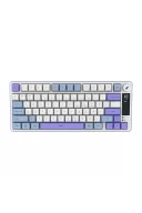 HK255 Membrane LCD RGB Kablosuz/Bluetooth Mavi Mor %75 Türkçe Gaming Klavye