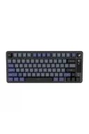 HK255 Membrane LCD RGB Kablosuz/Bluetooth Siyah Gri %75 Türkçe Gaming Klavye