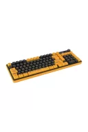 HK258 Membrane LCD RGB Kablosuz/Bluetooth Cyber Sarı Siyah Full Türkçe Gaming Klavye