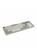 HK258 Membrane LCD RGB Kablosuz/Bluetooth Kırmızı Haki Full Türkçe Gaming Klavye