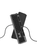 HK430 Mekanik Kırmızı Switch RGB Kablolu Metal Kasa Full Gaming Klavye