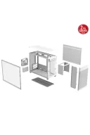 Asus Prime AP201 USB 3.2 Tempered Glass Mesh MicroATX Beyaz Kasa