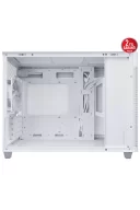 Asus Prime AP201 USB 3.2 Tempered Glass Mesh MicroATX Beyaz Kasa