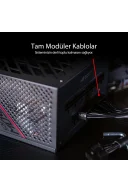 Asus ROG Strix 1000G Aura 1000W 80+ Gold Full Modüler 135mm Fanlı Beyaz Güç Kaynağı