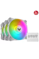 Asus TUF Gaming TF120 Beyaz ARGB Fan 3’lü Kasa Fanı