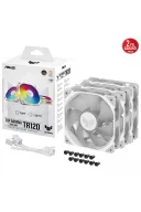 Asus TUF TR120 ARGB 120mm Beyaz 3’lü Kasa Fanı