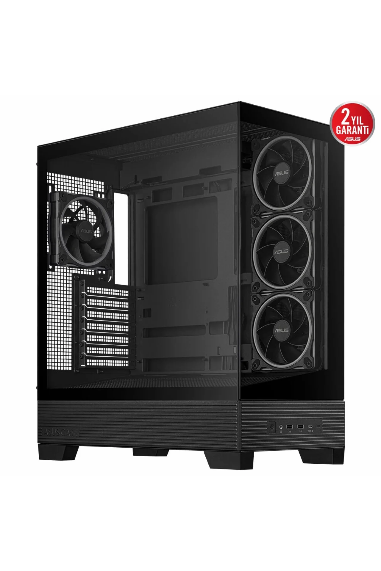 Asus A31 PLUS TG ARGB Siyah Temperli Cam USB 3.2 Mid Tower ATX Gaming Kasa