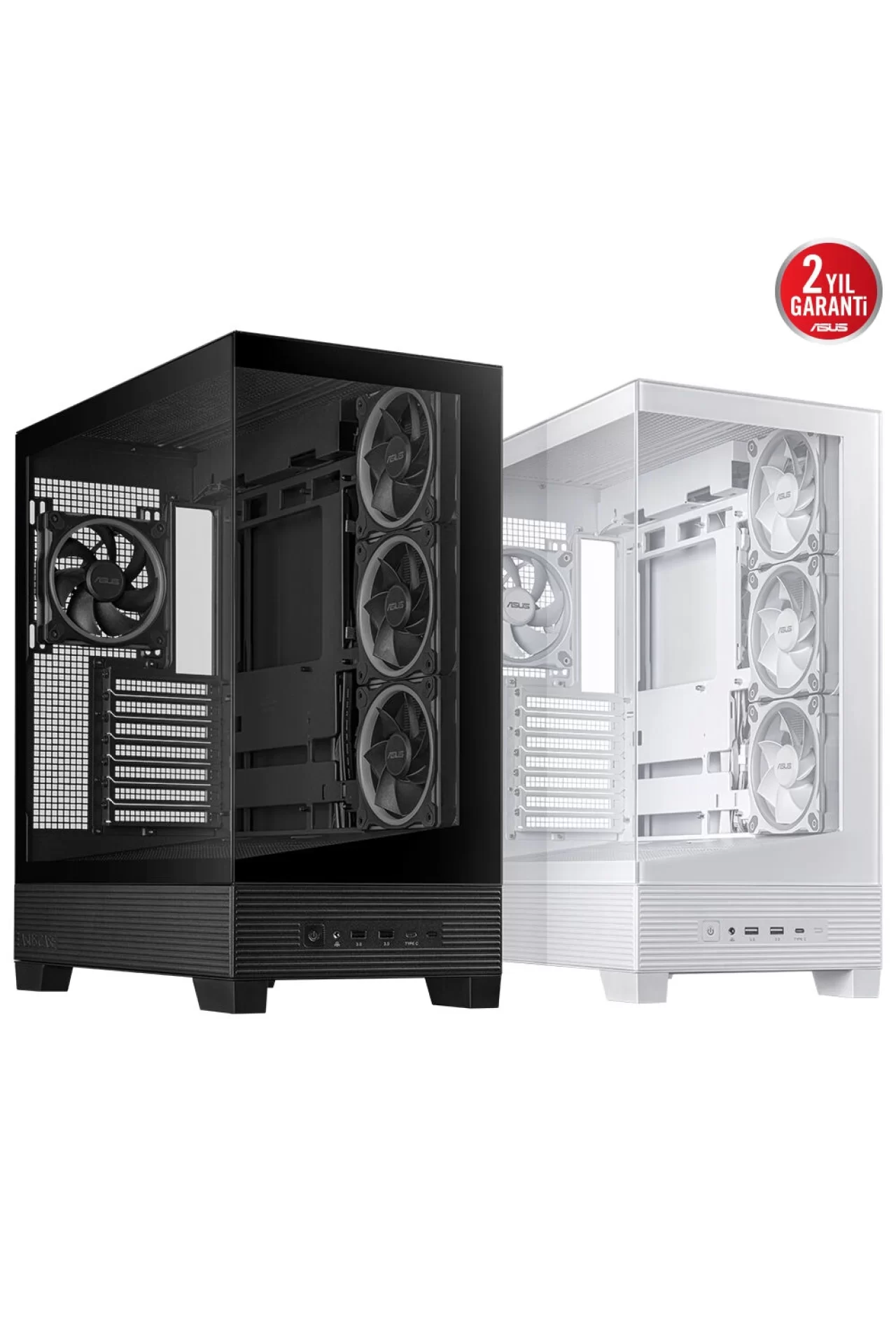 Asus A31 PLUS TG ARGB Beyaz Temperli Cam USB 3.2 Mid Tower ATX Gaming Kasa
