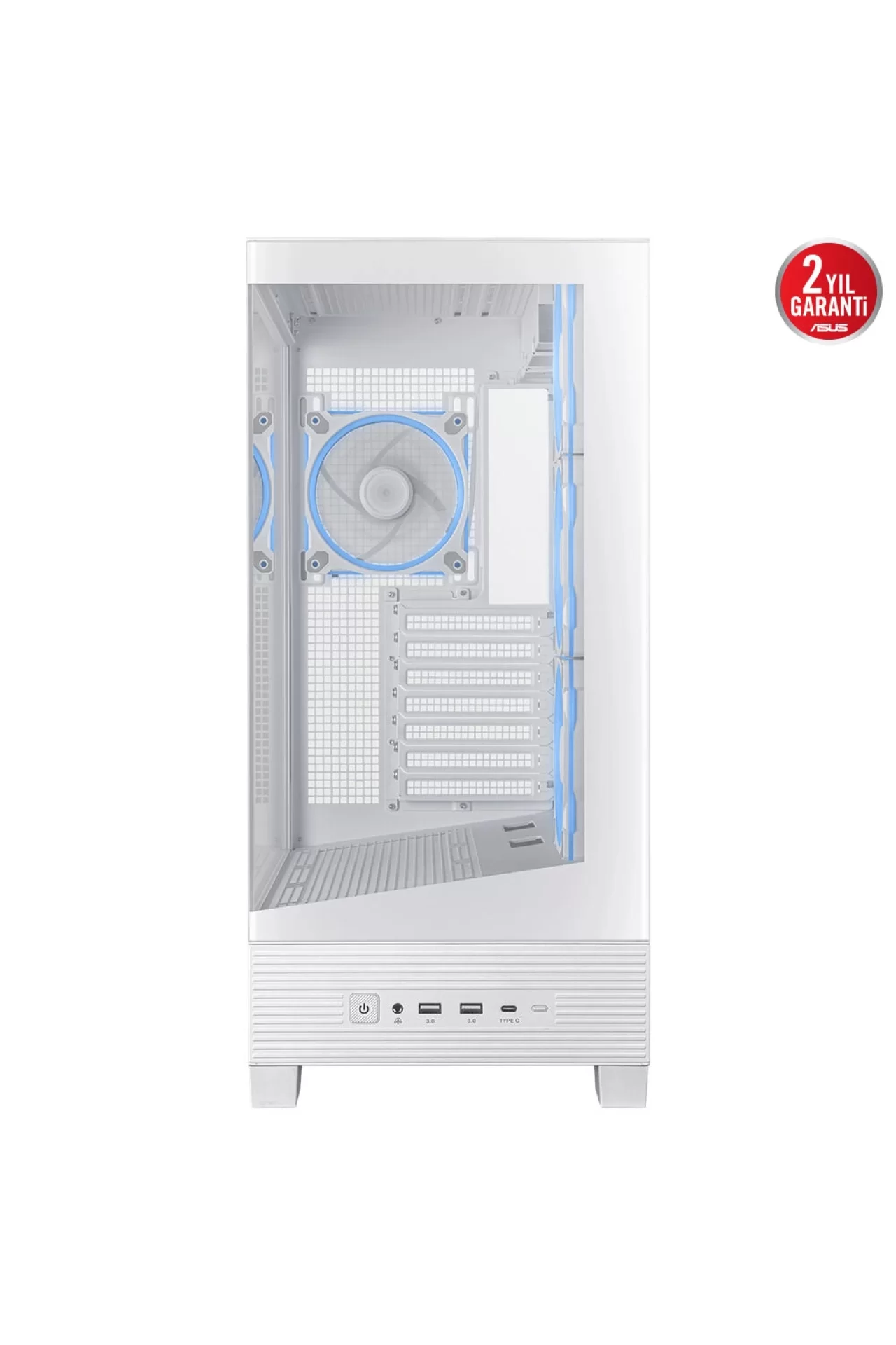 Asus A31 PLUS TG ARGB Beyaz Temperli Cam USB 3.2 Mid Tower ATX Gaming Kasa