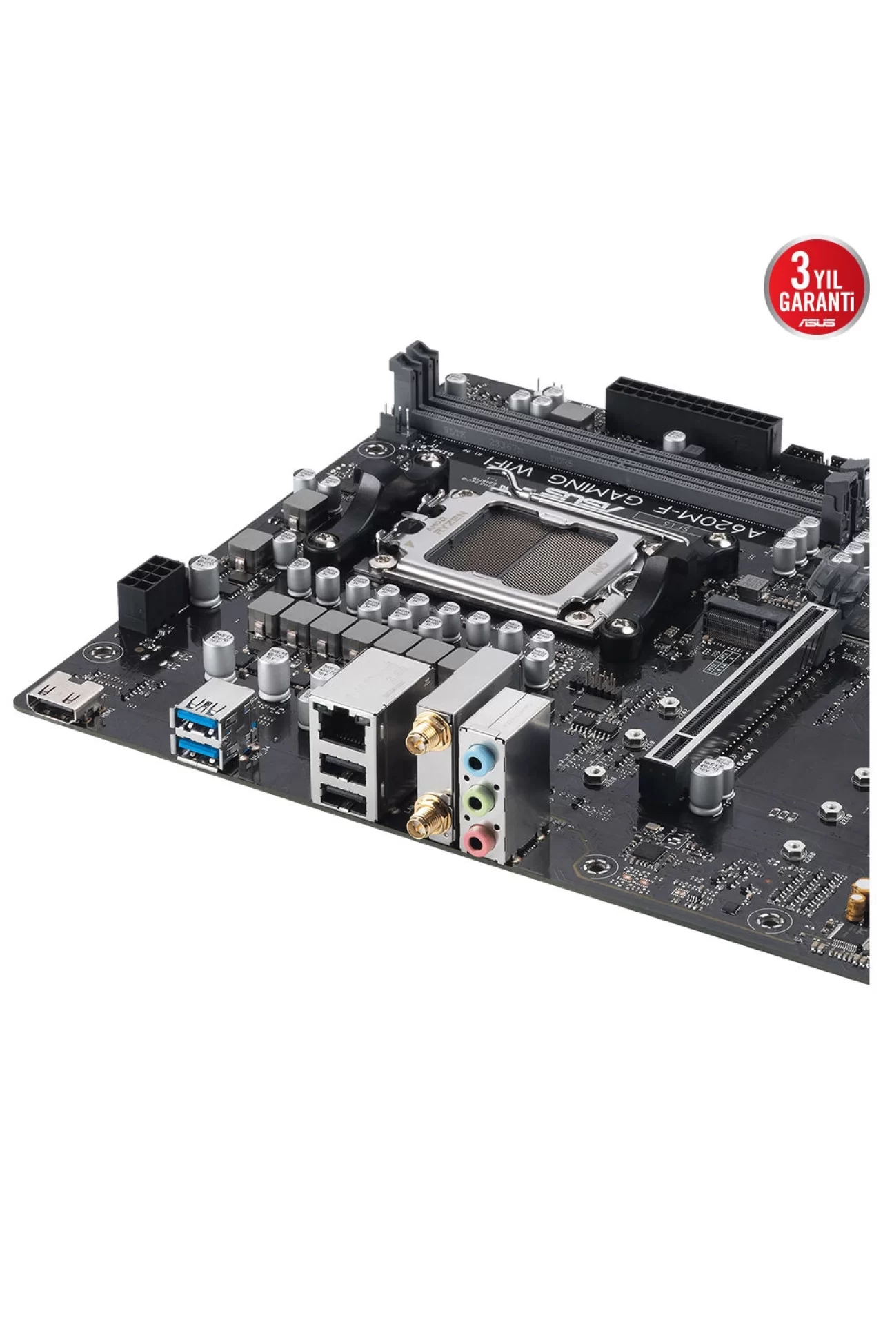 Asus A620M-F Gaming WIFI 8000MHz (OC) DDR5 Soket AM5 M.2 HDMI mATX Anakart
