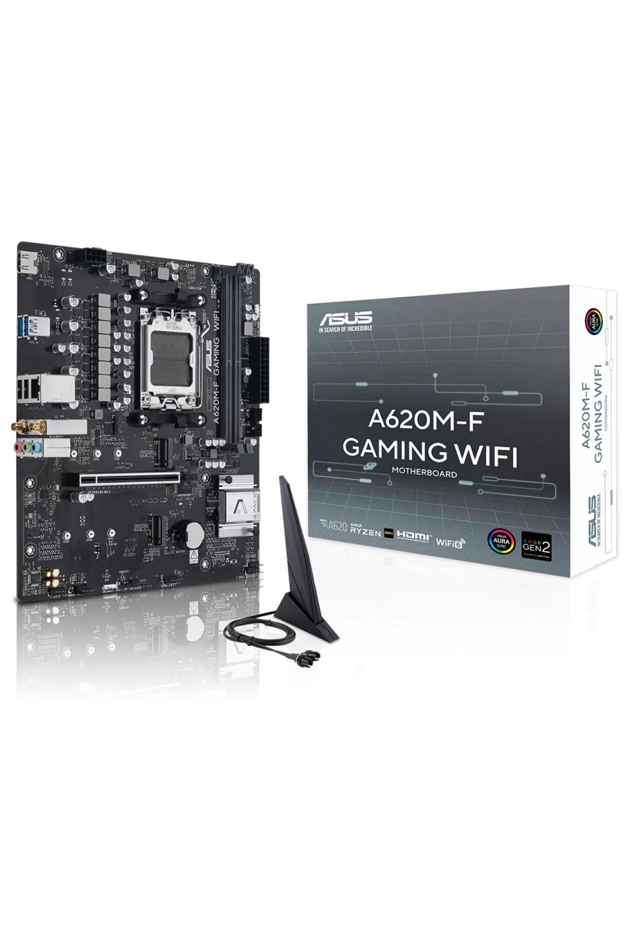 Asus A620M-F Gaming WIFI 8000MHz (OC) DDR5 Soket AM5 M.2 HDMI mATX Anakart