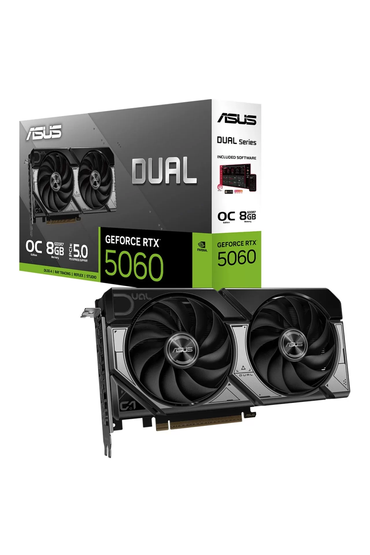 Asus DUAL GeForce RTX 5060 OC 8GB GDDR7 128 Bit DLSS 4 Ekran Kartı