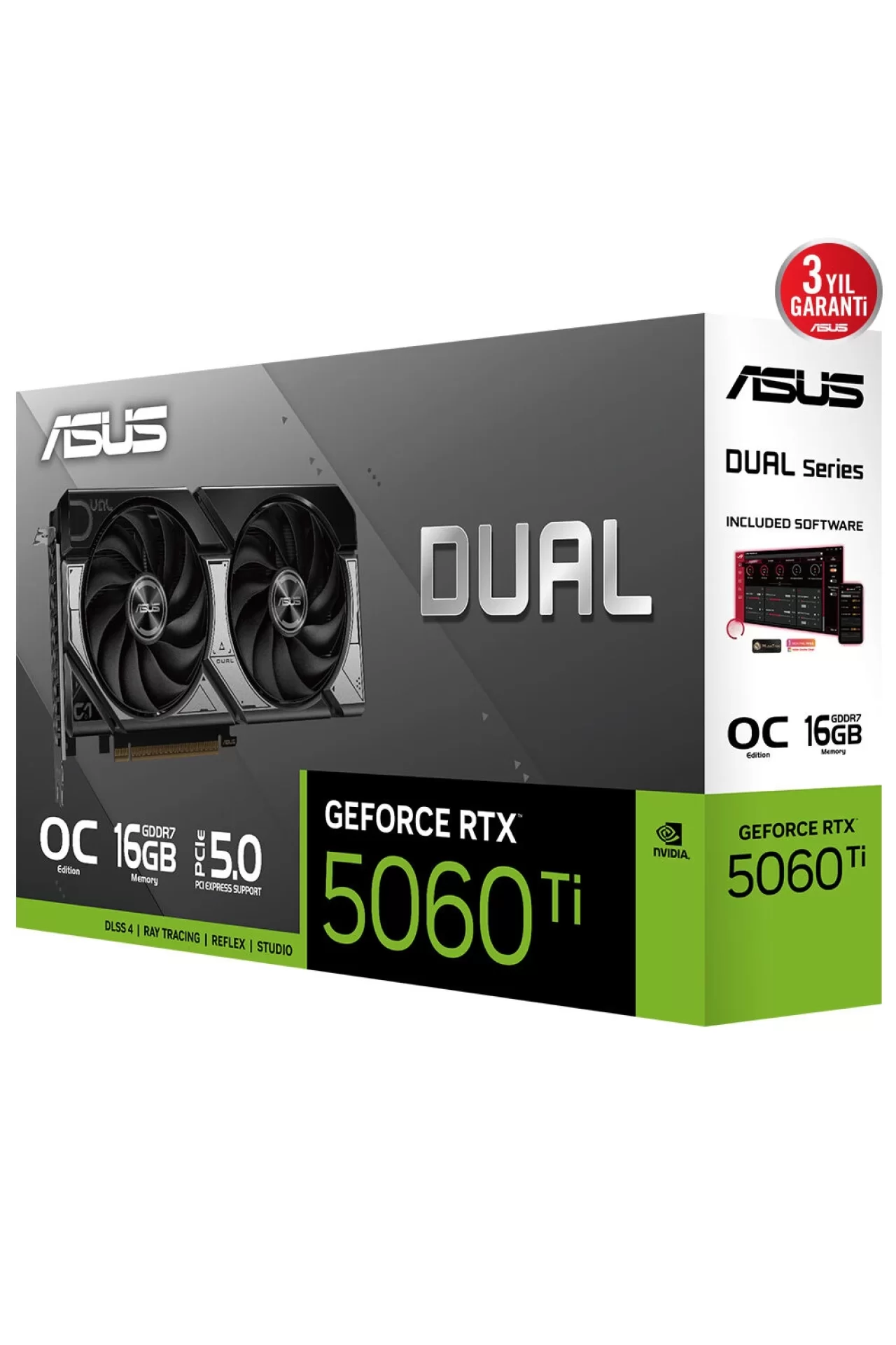 Asus DUAL RTX 5060 Ti OC 16GB Ekran Kartı