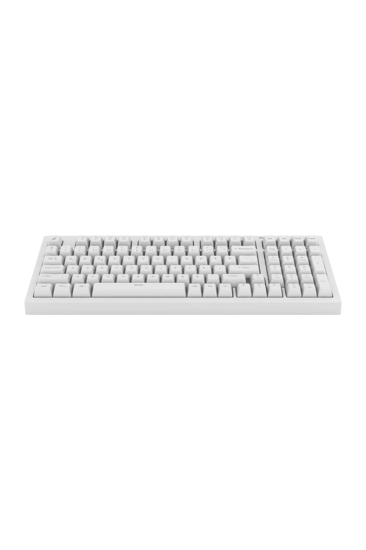 HK210 Membrane Rainbow Type C Kablolu Beyaz Full Türkçe Gaming Klavye