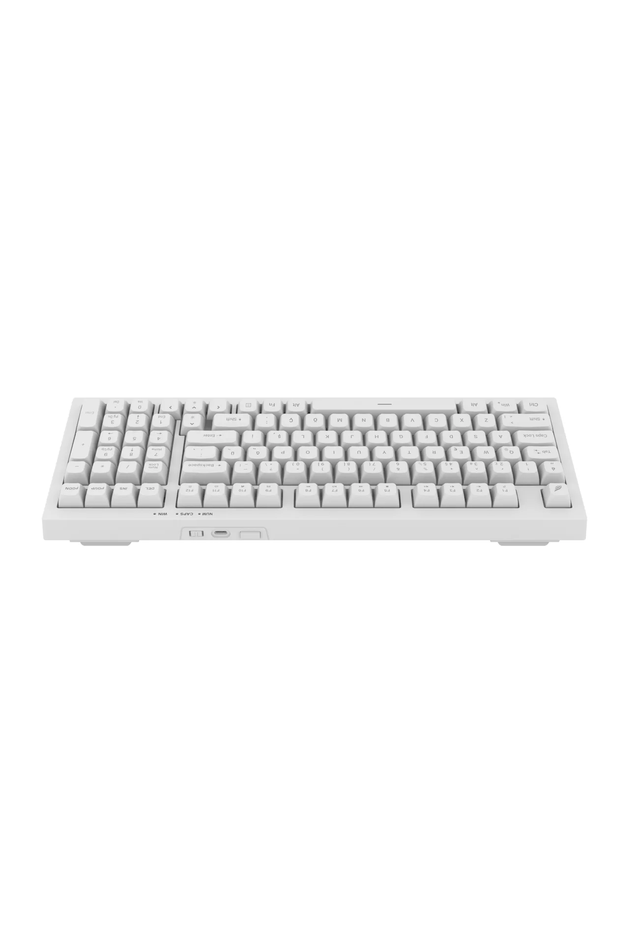 HK210 Membrane Rainbow Type C Kablolu Beyaz Full Türkçe Gaming Klavye