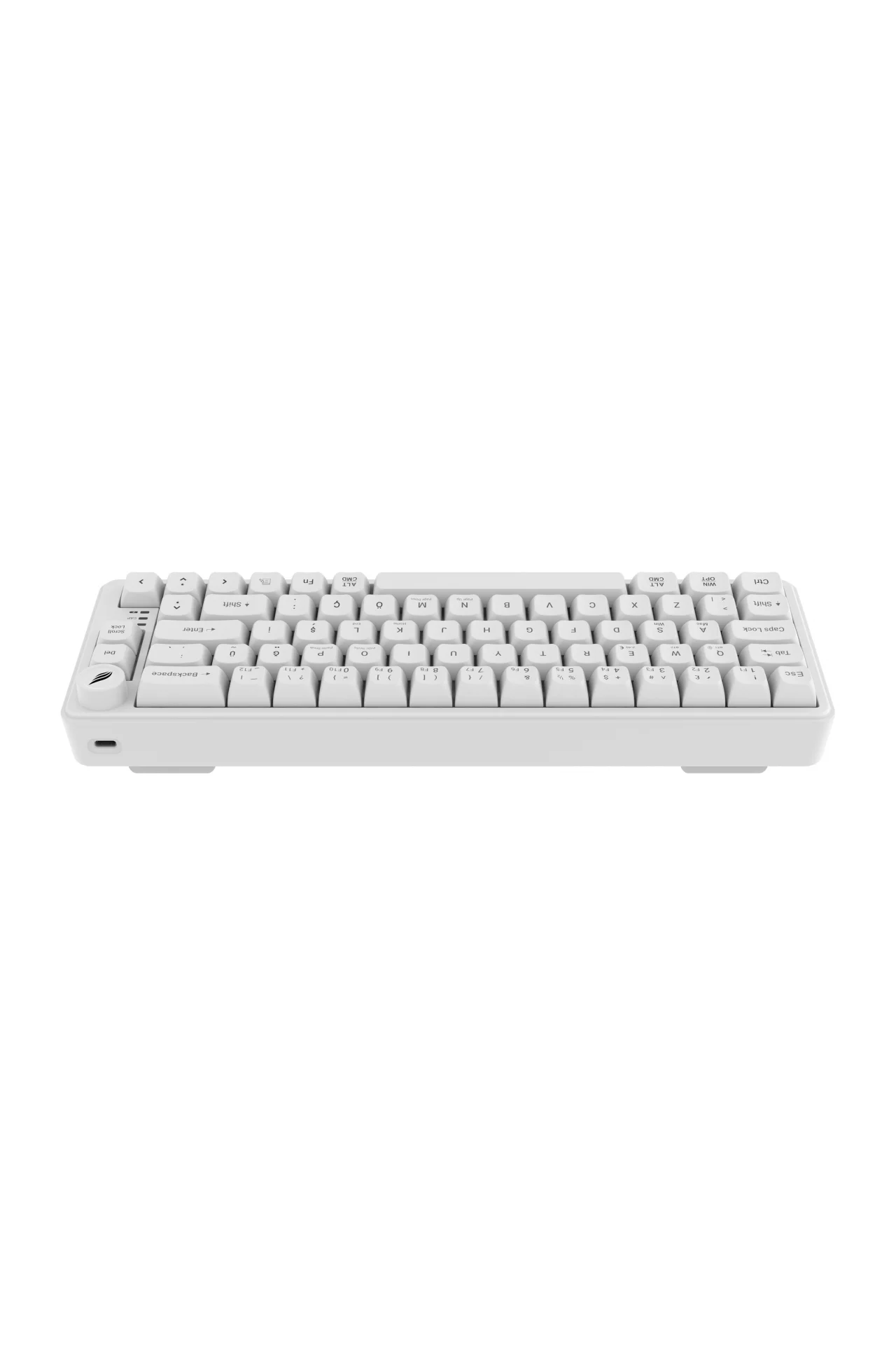 Hawk Gaming HK251 Membrane RGB Kablosuz/Bluetooth Beyaz %65 Türkçe Gaming Klavye