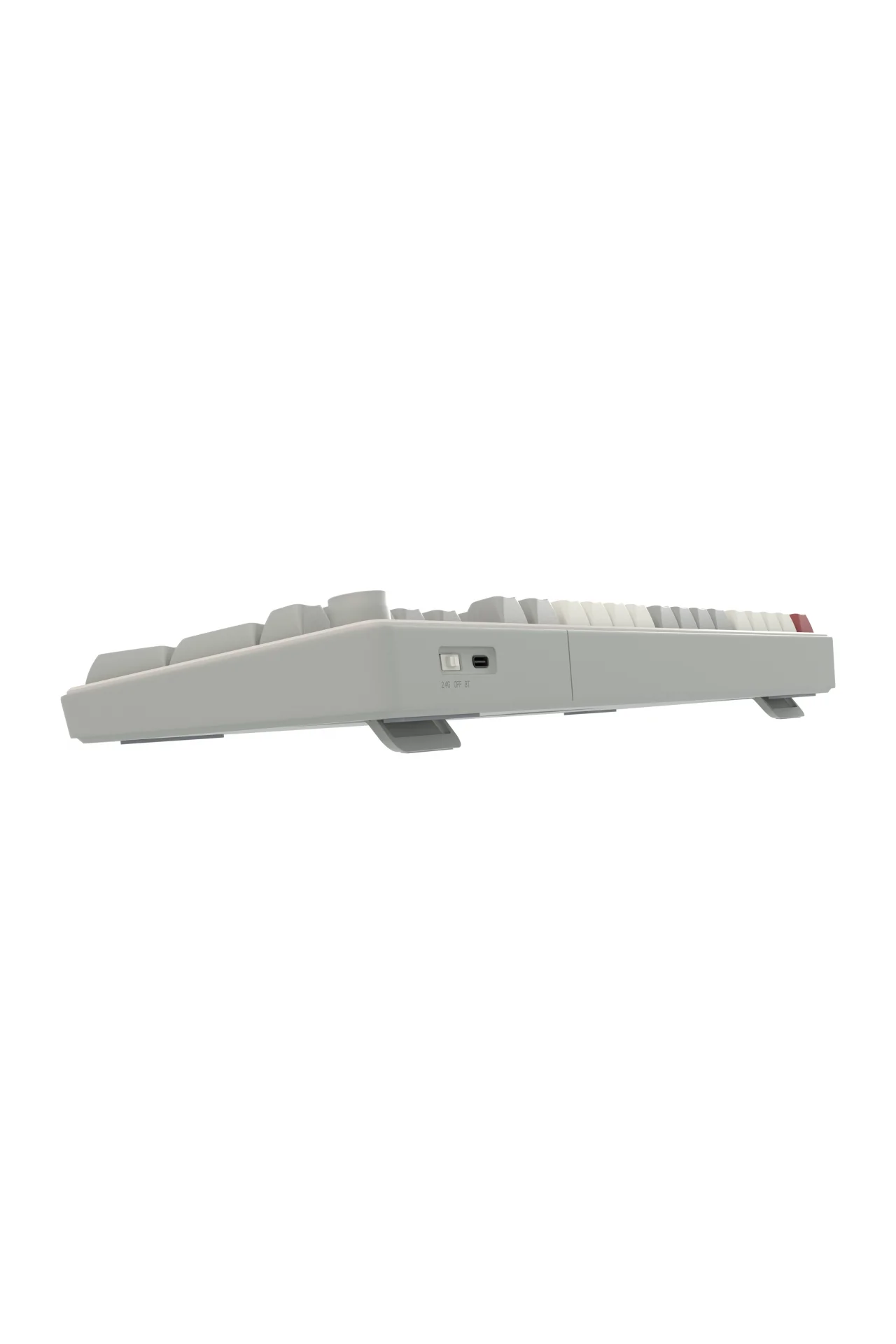 Hawk Gaming HK258 Membrane LCD RGB Kablosuz/Bluetooth Kırmızı Haki Full Türkçe Gaming Klavye