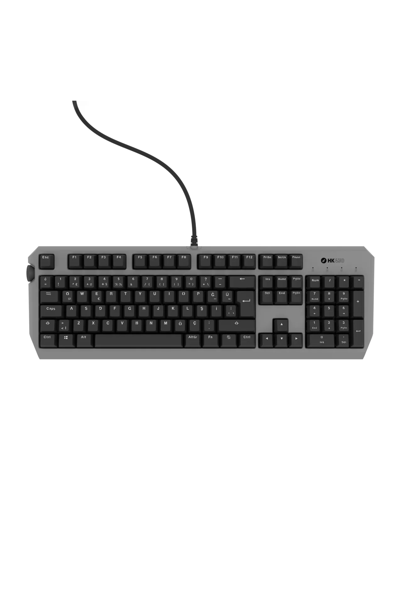 HK430 Mekanik Kırmızı Switch RGB Kablolu Metal Kasa Full Gaming Klavye