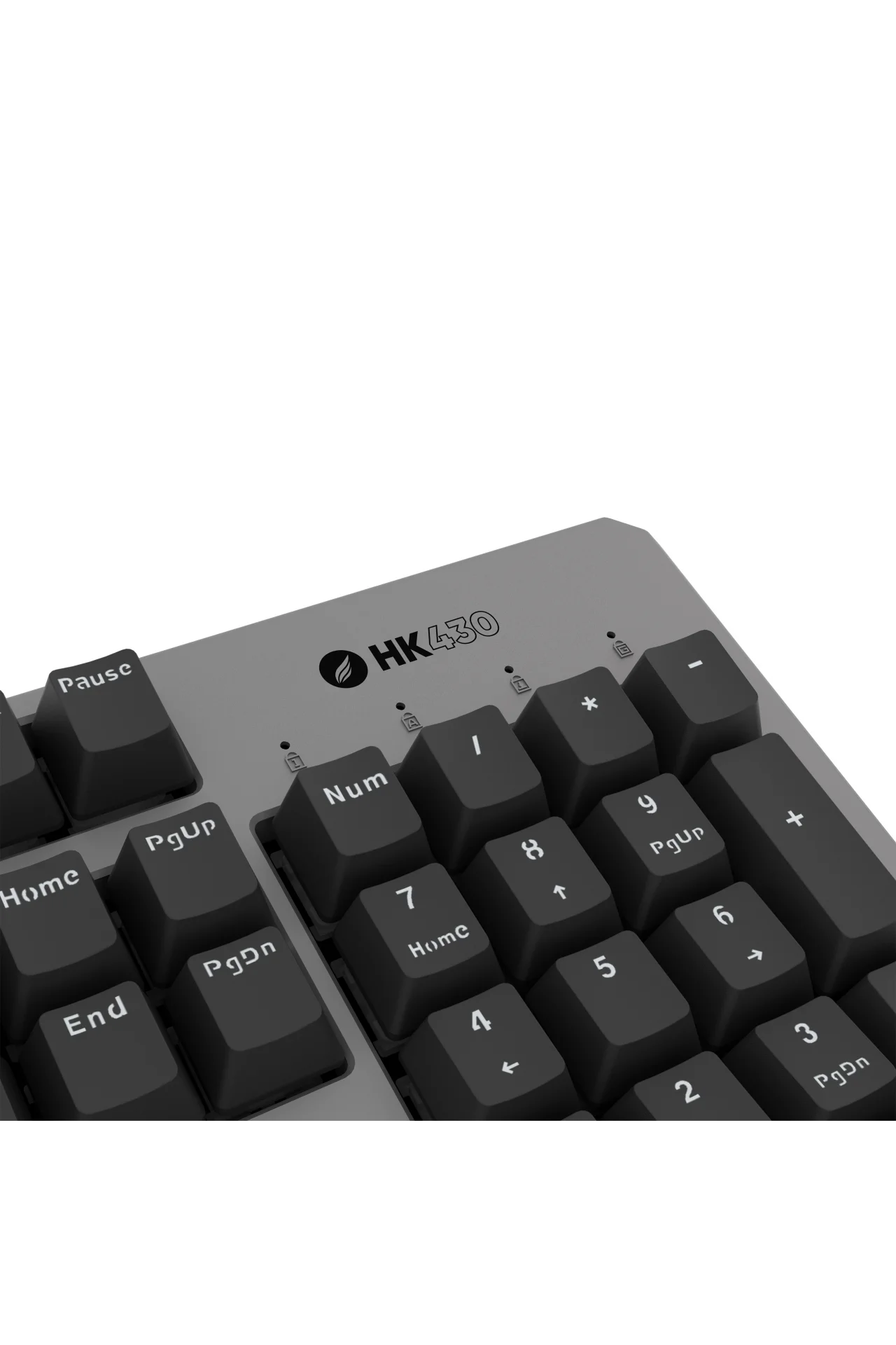 HK430 Mekanik Mavi Switch RGB Kablolu Metal Kasa Full Gaming Klavye