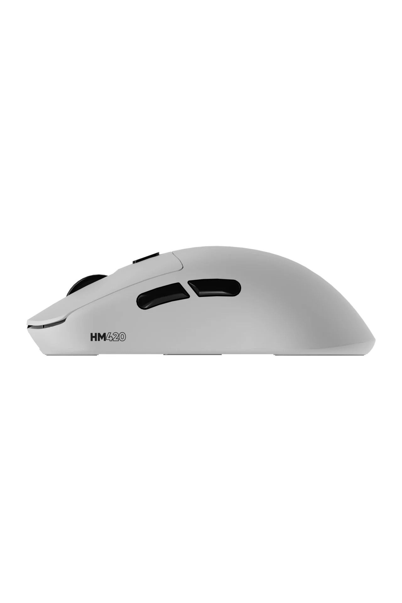 HM420 4K Hz 26000 DPI Tri-Mode Kablosuz/Bluetooth Şarj Standlı Beyaz Gaming Mouse