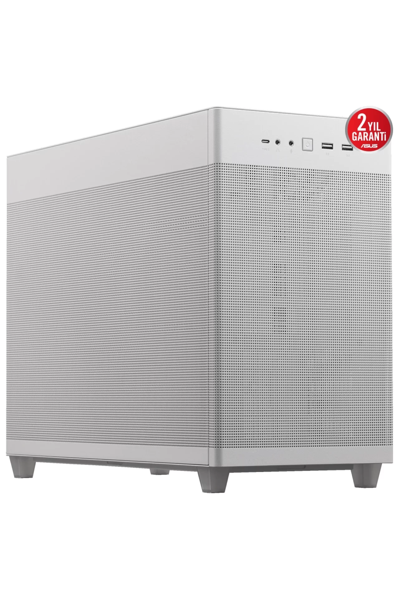 Asus Prime AP201 USB 3.2 Mesh Beyaz MicroATX Kasa
