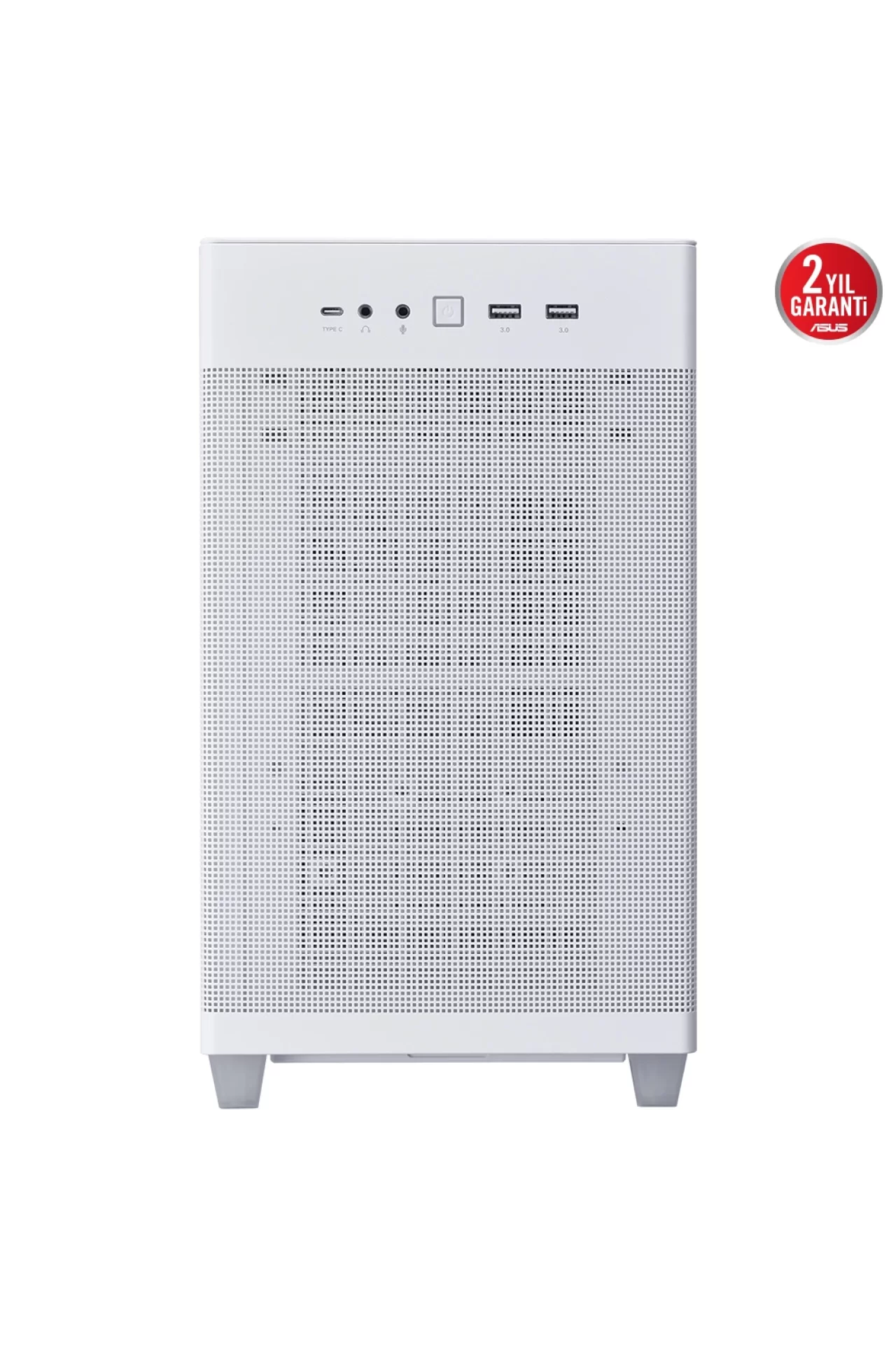 Asus Prime AP201 USB 3.2 Tempered Glass Mesh MicroATX Beyaz Kasa