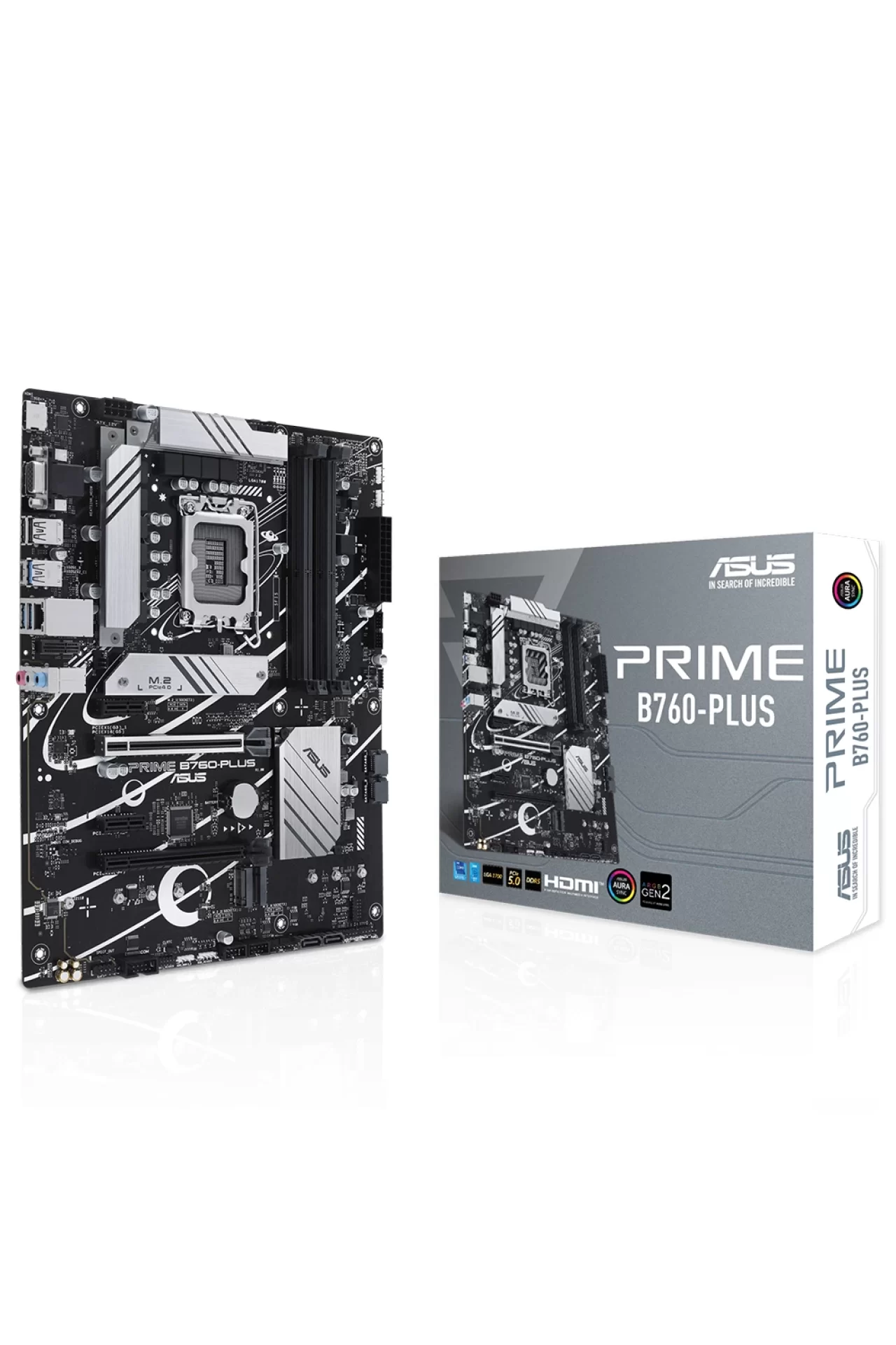 Asus Prime B760-Plus 7200MHz (OC) DDR5 Soket 1700 M.2 HDMI DP VGA ATX Anakart