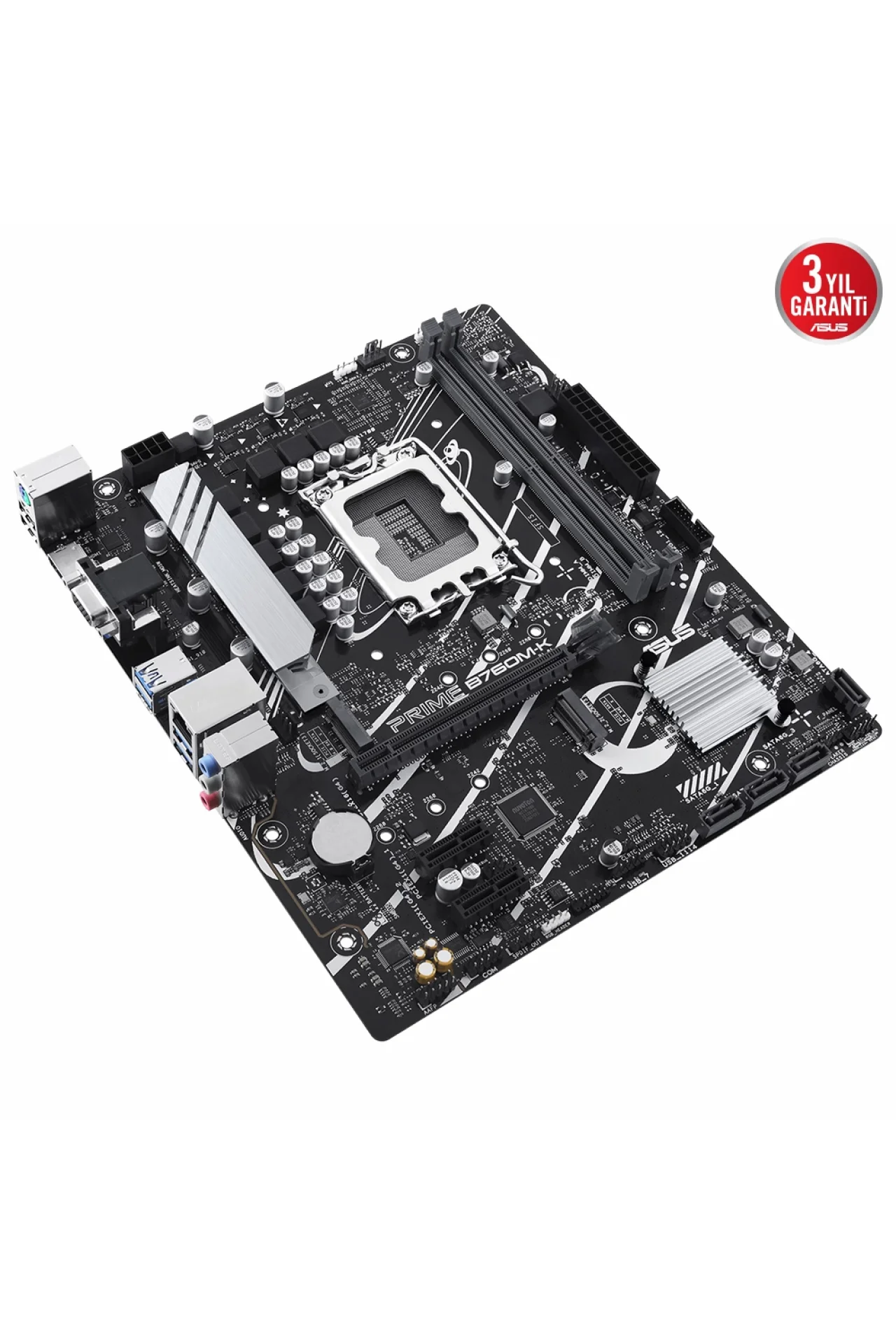 Asus Prime B760M-K 8000MHz (OC) DDR5 Soket 1700 M.2 HDMI mATX Anakart