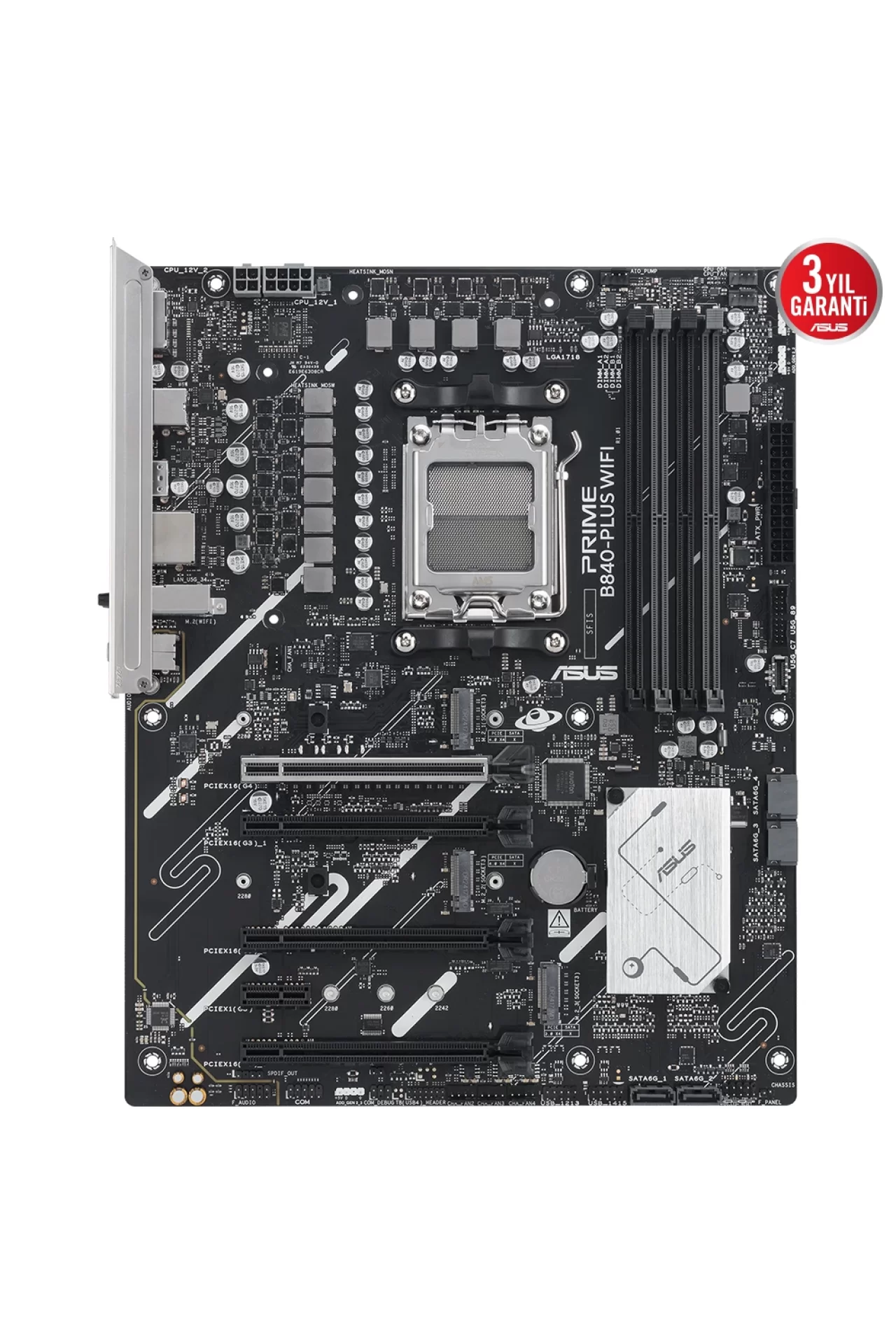 Asus Prime B840-PLUS WiFi 7600MHz (OC) DDR5 Soket AM5 M.2 HDMI DP ATX Anakart