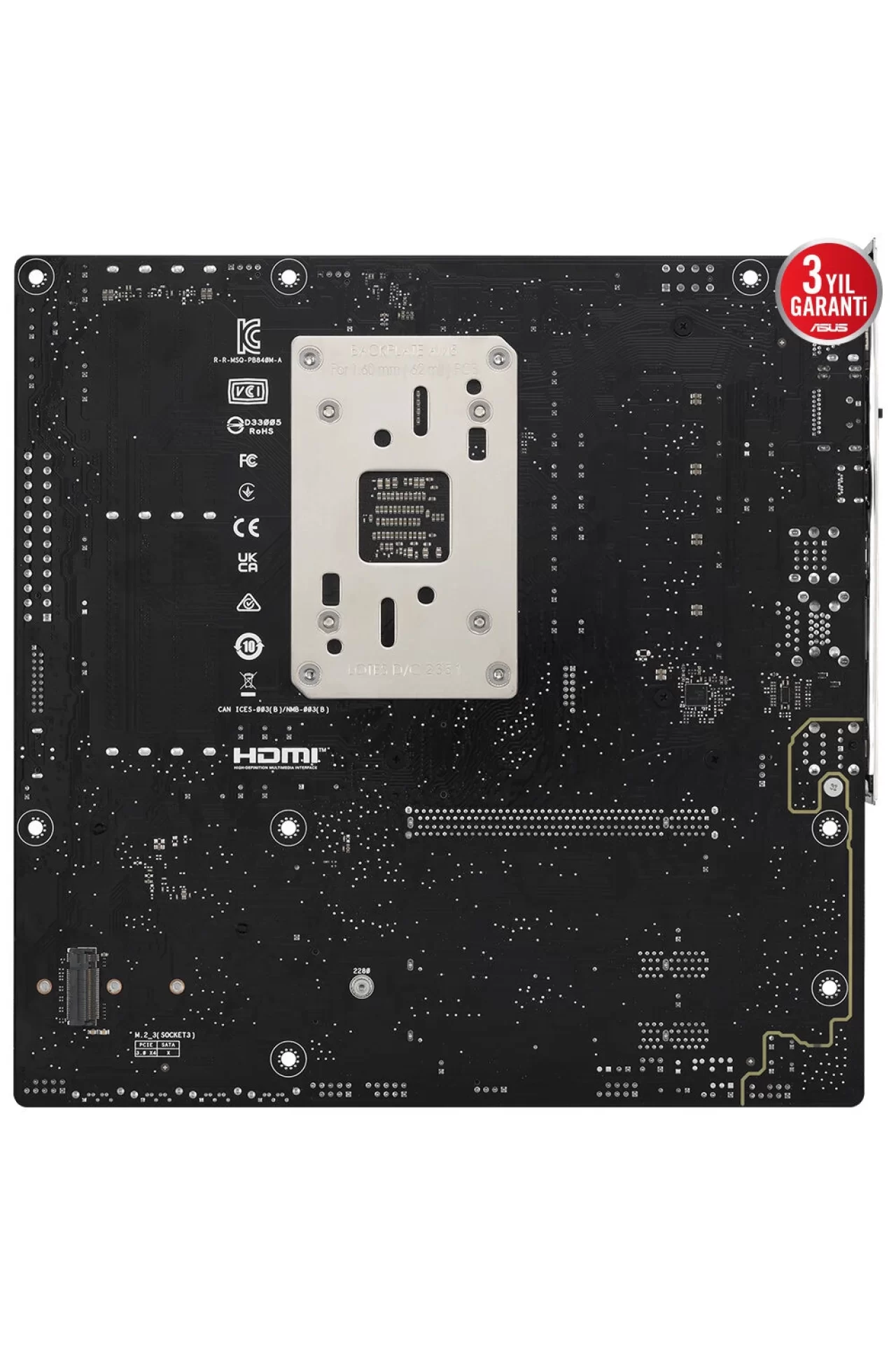 Asus Prime B840M-A-CSM 7600MHz (OC) DDR5 Soket AM5 M.2 HDMI DP mATX Anakart