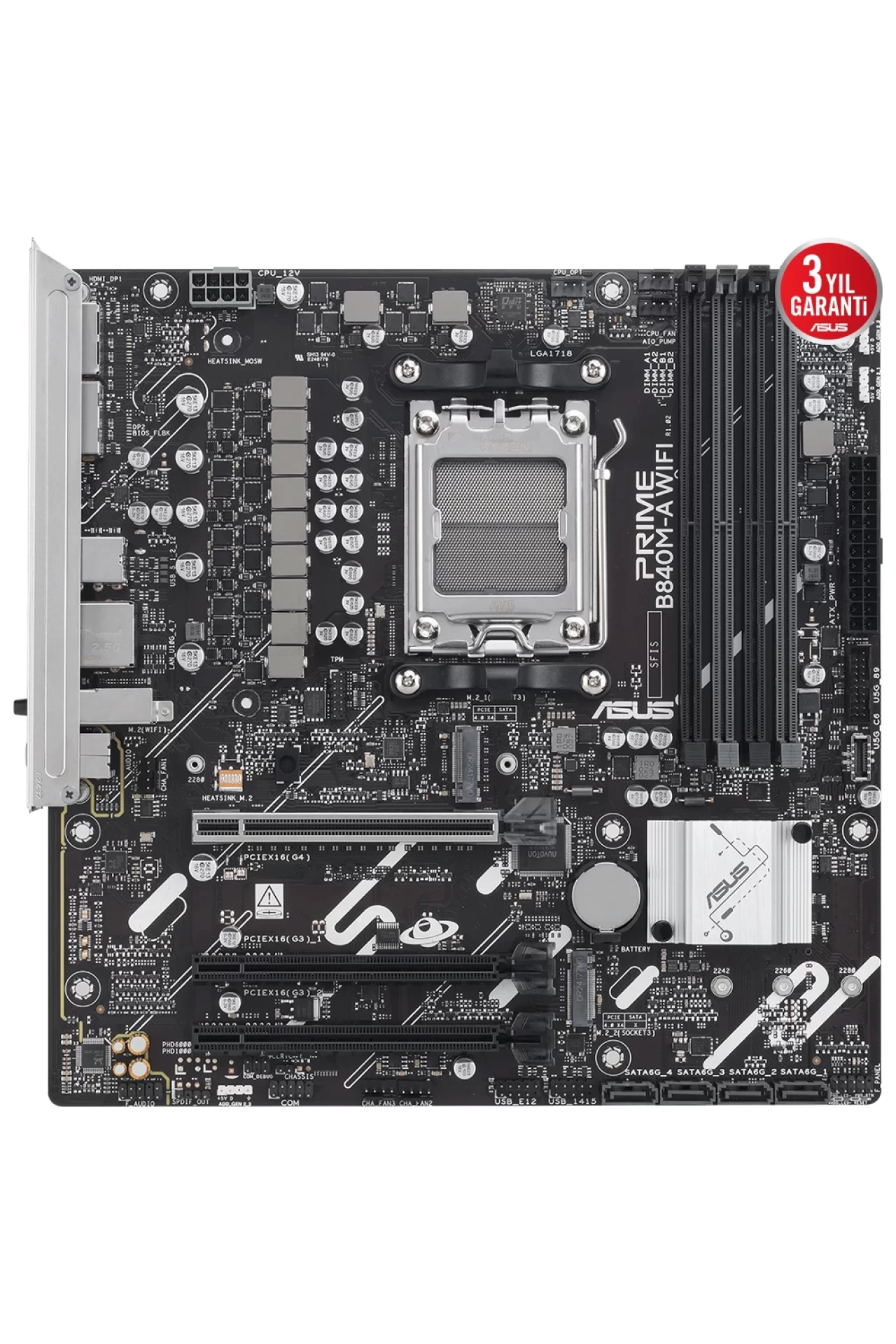 Asus Prime B840M-A WiFi 7600MHz (OC) DDR5 Anakart