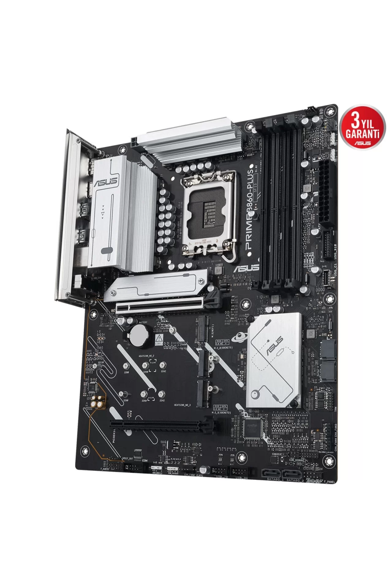 Asus Prime B860-PLUS-CSM 8666MHz (OC) DDR5 Soket LGA1851 M.2 HDMI DP ATX Anakart