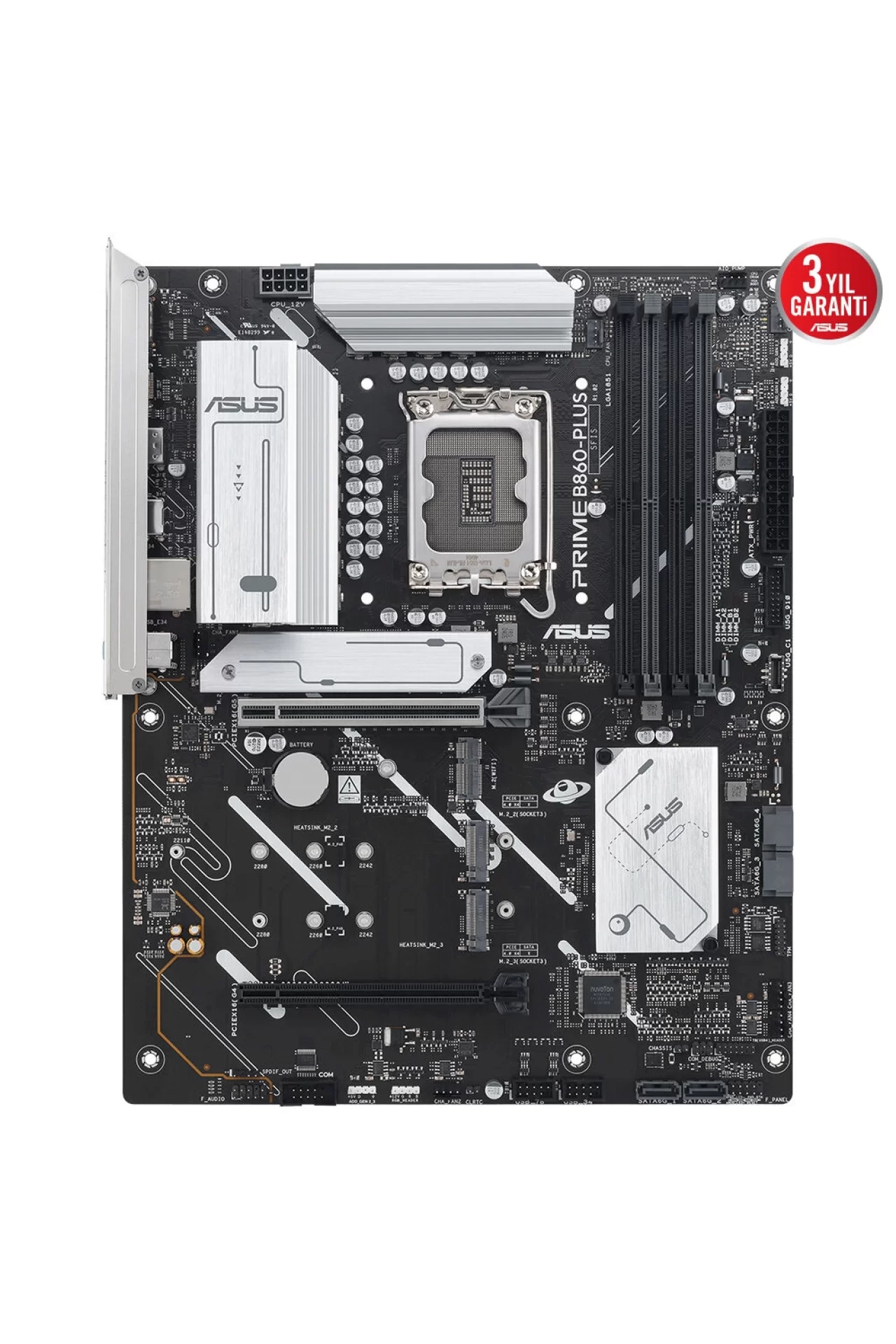 Asus Prime B860-PLUS-CSM 8666MHz (OC) DDR5 Soket LGA1851 M.2 HDMI DP ATX Anakart