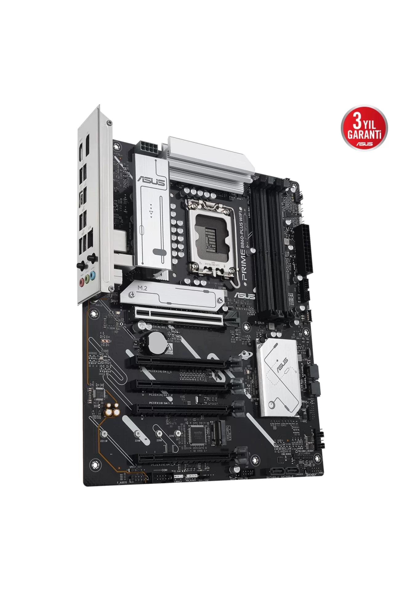Asus Prime B860-PLUS WiFi 8200MHz (OC) DDR5 Soket LGA1851 M.2 HDMI DP ATX Anakart