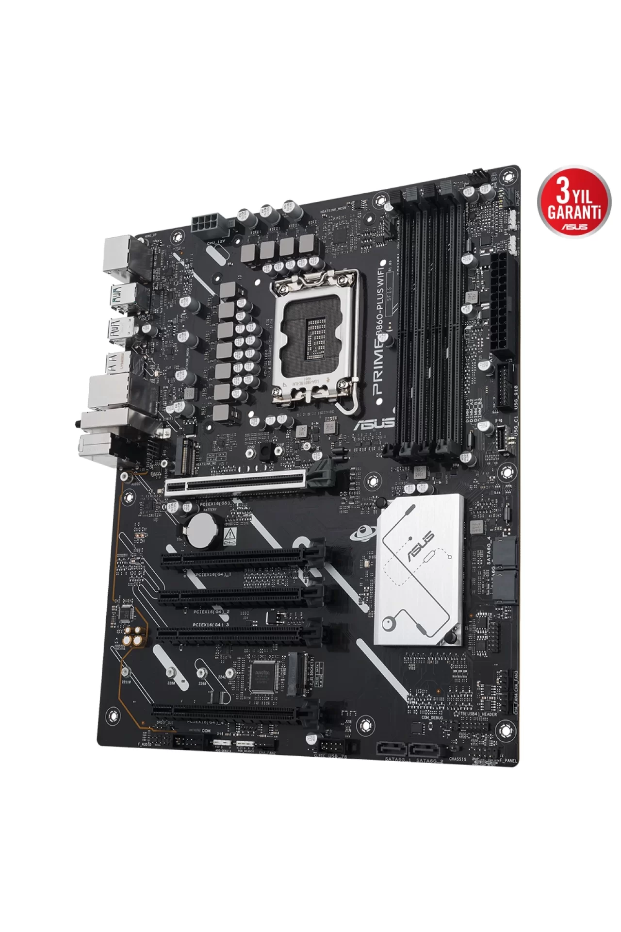 Asus Prime B860-PLUS WiFi 8200MHz (OC) DDR5 Soket LGA1851 M.2 HDMI DP ATX Anakart